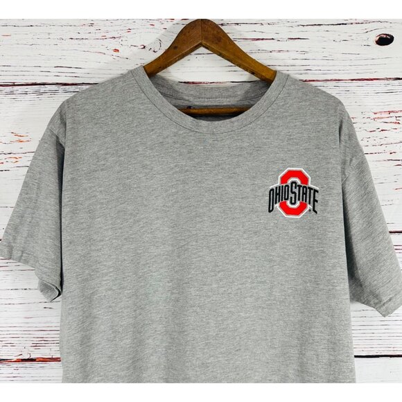 Ohio State Buckeyes Champion Gray T-Shirt XL Logo Front & Back OSU Go Bucks! - Picture 6 of 9